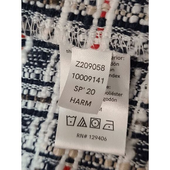 ⚓✨ Nautical Tweed Mini Skirt with Gold Anchor Buttons SIZE S - Picture 7 of 14